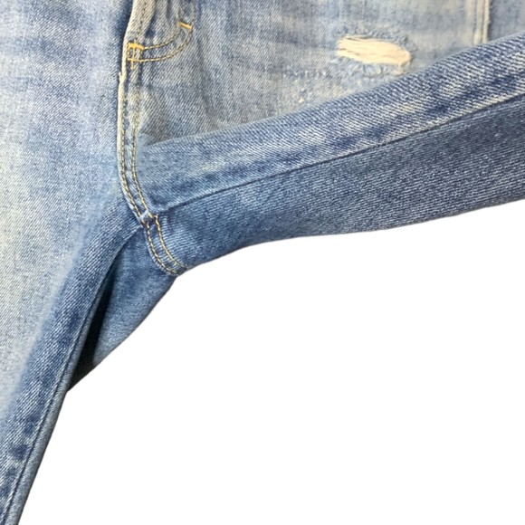 AMO Women Ace Starboard Destroy Ankle Jeans Size 27 Cotton Button Fly - Picture 13 of 13